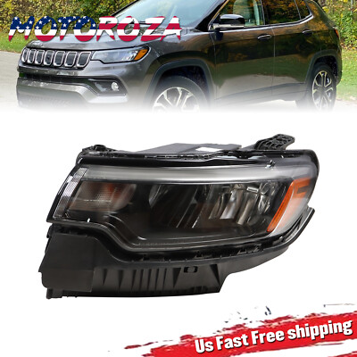 For 2022-2024 Jeep Compass Driver Side LED Reflector Headlight w/o LED DRL LH