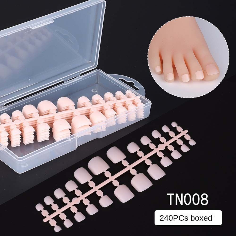 240Pcs/set Feet Artificial Nails Full Cover Fake Toenails Nail Salon eBay