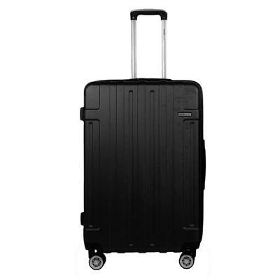 black 4 wheel cabin suitcase