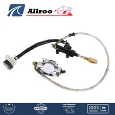 Go Kart Golf Cart ATV Rear Hydraulic Brake Assembly Caliper Master Cylinder Kit