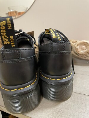 Dr Martens Women's Audrick 3-Eye Platform Shoes Black Size 8 NWT