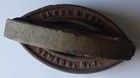 Antique Vintage BLESS AND DRAKE Flat / Sad Iron w/ Removable Wood Handle, Newark — photo 3