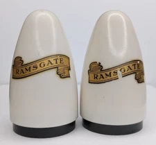 Ramsgate Vintage Retro Salt Pepper Shakers Beetleware London Plastic