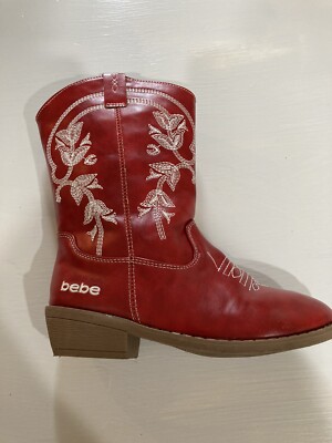 Bebe Girls Cowgirl Boots Size UK