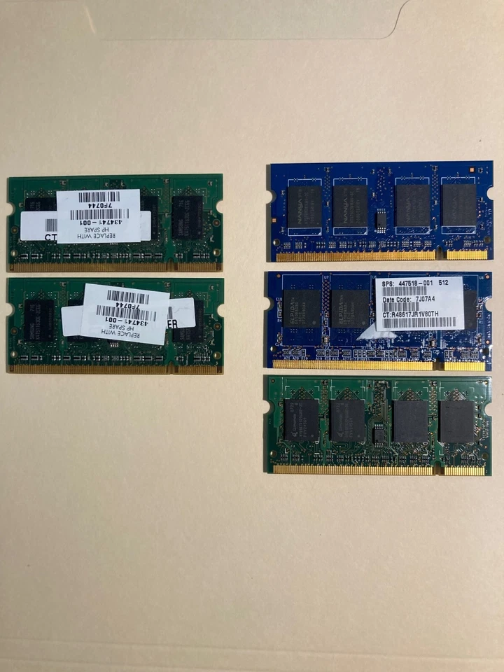 5X 512MB PC2-5300S laptop RAM memory modules ***TESTED*** - Image 2 of 4