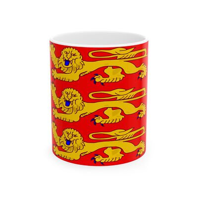 Flag of Upper Normandy France - White Coffee Mug