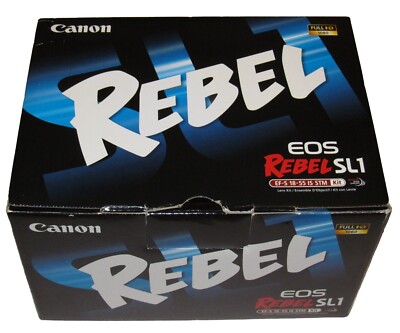 New Open-Box , Canon EOS Rebel SL1 18MP DSLR Camera with 18-55mm IS STM Lens Kit