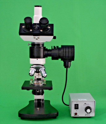 10X-40X Trinocular Metallurgical  Microscope w/ coarse motion halogen
