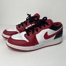 Air Jordan 1 Low White / Red / Black 553560 163 Youth 4.5