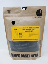 Carhartt Mens's Force Midweight Waffle Base Layer Pant UM0115-M, Black 2XL