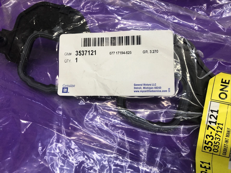 GM 95-99 GM Cadillac Eldorado Seville Engine Intake Manifold Gasket 3537121 OEM - Image 2 of 4