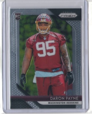 DARON PAYNE 2018 Panini Prizm RC Rookie #245 REDSKINS Alabama