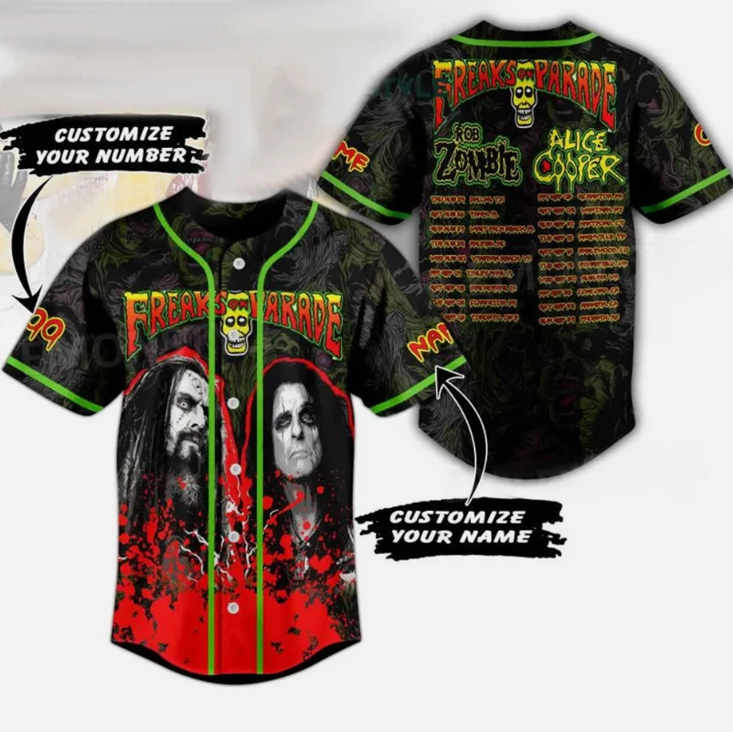 Parade Rob Zombie Personalized Baseball Jersey Shirt