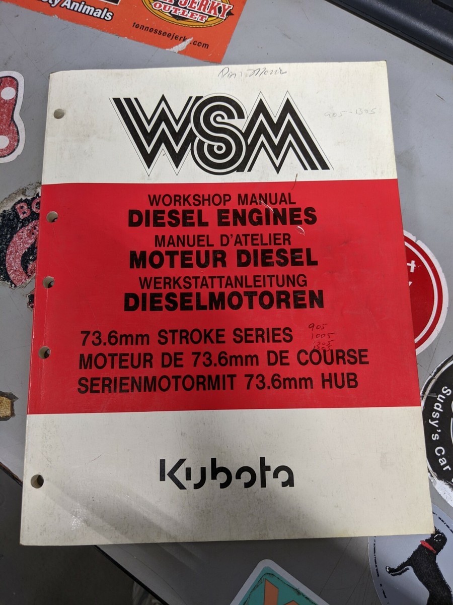 Kubota WSM ワークショップマニュアル Kubota WSM ワークショップマニュアル ER320, ER323 - メルカリ