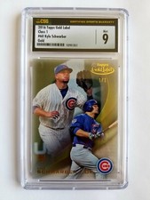 2016 TOPPS GOLD LABEL CLASS 1 GOLD KYLE SCHWARBER RC! 1/1! CSG 9! ONLY ONE!