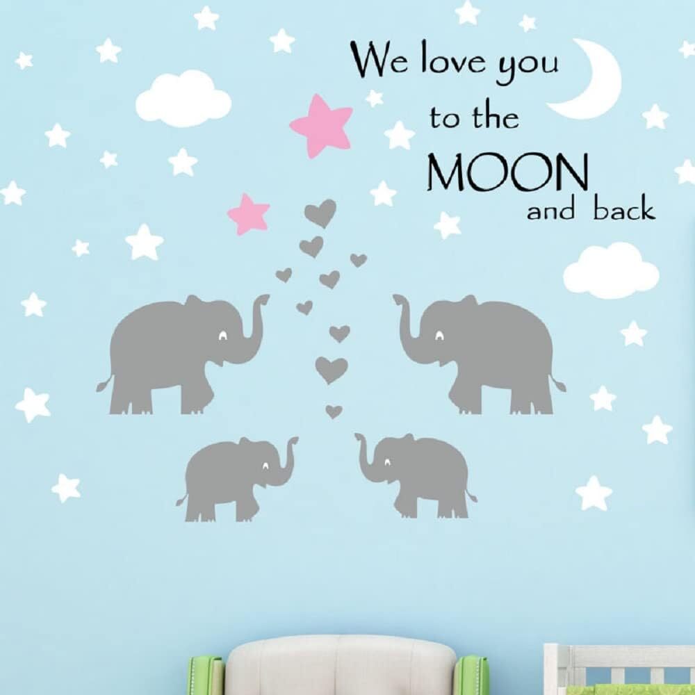 Pegatinas de Pared Vinilos Decorativos Infantiles para Dormitorio Guardería