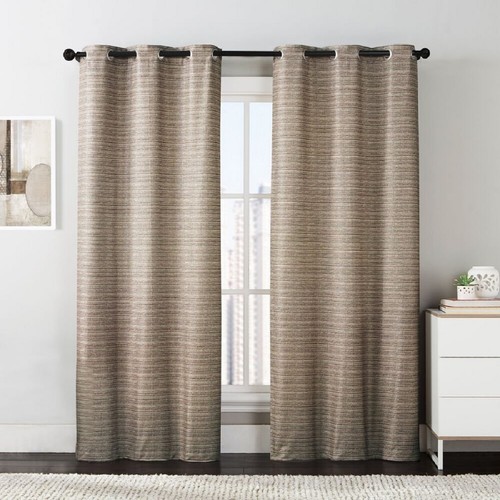 Manor Printed Grommet Room Darkening Thermal Window Curtain Panels 76 x 84" Pair - Picture 2 of 5