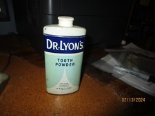 Vintage Dr. Lyon's Tooth Powder 4 oz. J.W. Lyon, D.D.S. Tin 5-1/2" tall