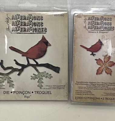 アルバム・スクラップ Sizzix Bigz Die Christmas Cardinal Sizzix