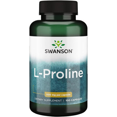 Swanson, L-Proline, 500mg, 100 Kapseln - Blitzversand