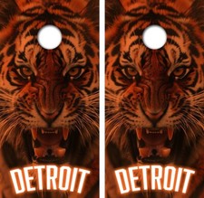 Detroit Tigers Cornhole Board Wraps FREE LAMINATION 4975