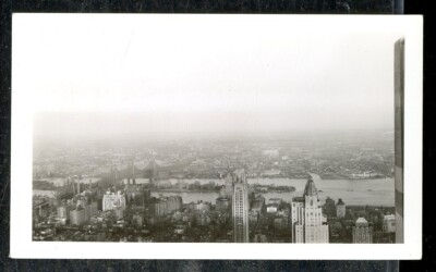 Vintage Photo LOOKING TOWARDS QUEENS FROM R.C.A. BUILDING NYC 1942