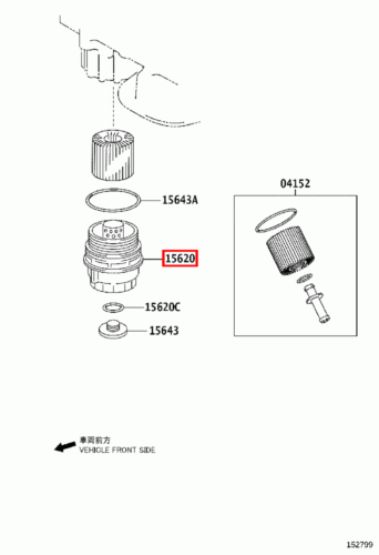 Genuine Camry GSV50 GSV40 Estima GSR55 GSR50 3.5 Oil Filter Housing Cap - Picture 7 of 20