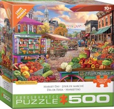 Market Time 500 Piece Jigsaw Puzzle Eurographics New