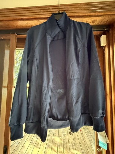 Cherokee Infinity Zip Front Antimicrobial Jacket 2391A NYPS Navy Medium - Picture 17 of 19