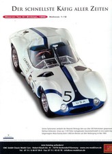 CMC PAGINA PUBBLICITARIA ..MASERATI TIPO 61 BIRDCAGE in 1-18...annuncio giornale #0604f