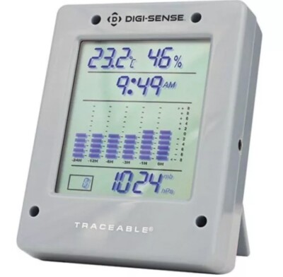 Digi-Sense 68000-49 Traceable Digital Barometer, 500 to 1,030 mbar, 32 to