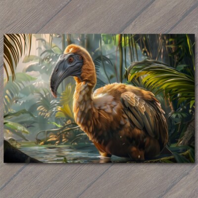 8.5x11''  Dodo Bird Extinct Endangered Animal Wild Habitat Flightless Species Fun