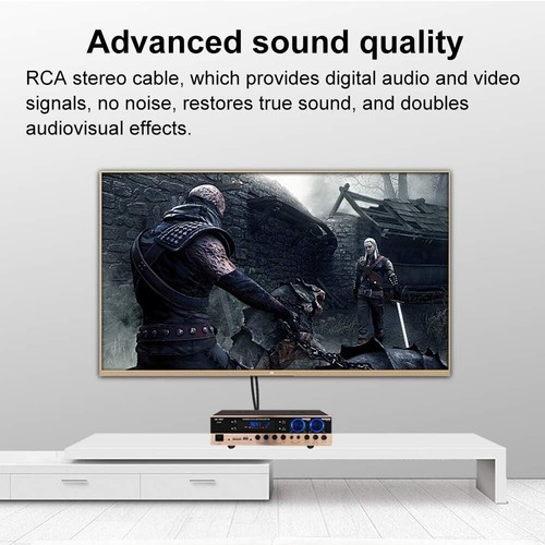 2 X 6.35 Mm to 2RCA Cable,Dual 1/4 Inch TS Stereo Jack Male to 2 RCA Male Stereo - Picture 4 of 5