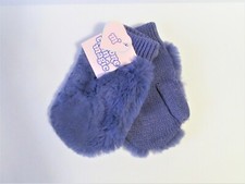 1 pair More Than Magic 1pair Purple Fur Mittens- One Size