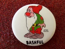 Vintage Walt Disney Snow White Seven Dwarfs Bashful Disneyland 3.5