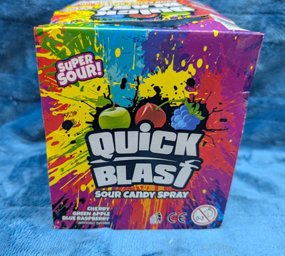 Quick Blast Sour Candy Spray 12 Pack, EXP 07/2027