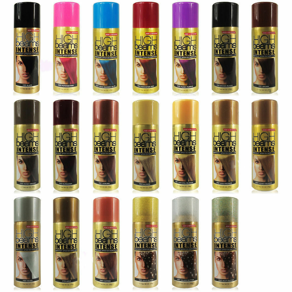 Spray de color de cabello temporal intenso High Beams 2,7 oz (elige entre 17 colores)