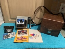 Kodak Instant Camera The Handle with ITT Magic Flash EF-242 W/book And Case