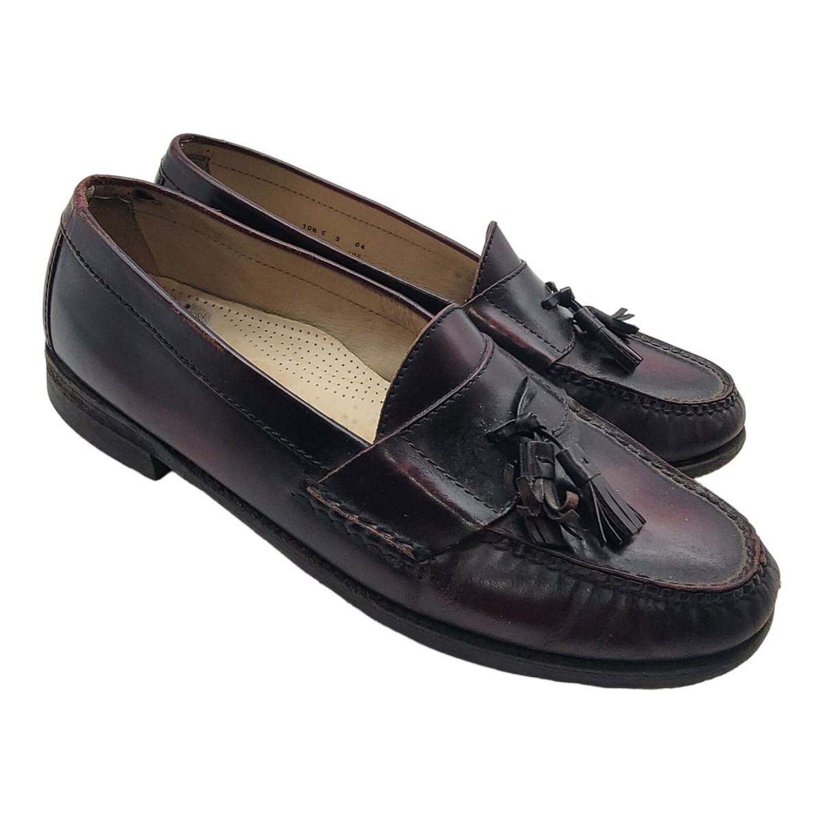 Cole Haan Shoes Men Size 10.5E Pinch Tassel Loafer Burgundy 