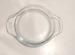 🍽️ Pyrex Auflauf-Glasteller ofensicher mikrowellengeeignet rund 22 G 🔥