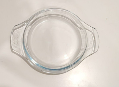  ️ Pyrex Auflauf-Glasteller ofensicher mikrowellengeeignet rund 22 G  