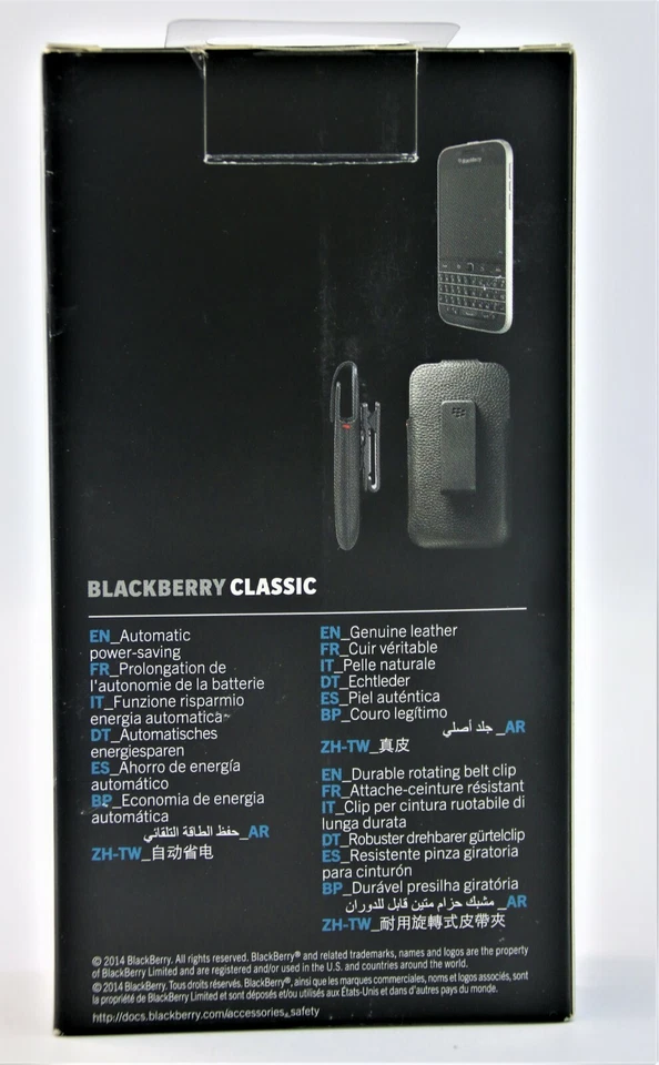 4 - Pack! BlackBerry Classic Leather Swivel Holster Phone Case ACC-60088-021 OEM - Image 4 of 4