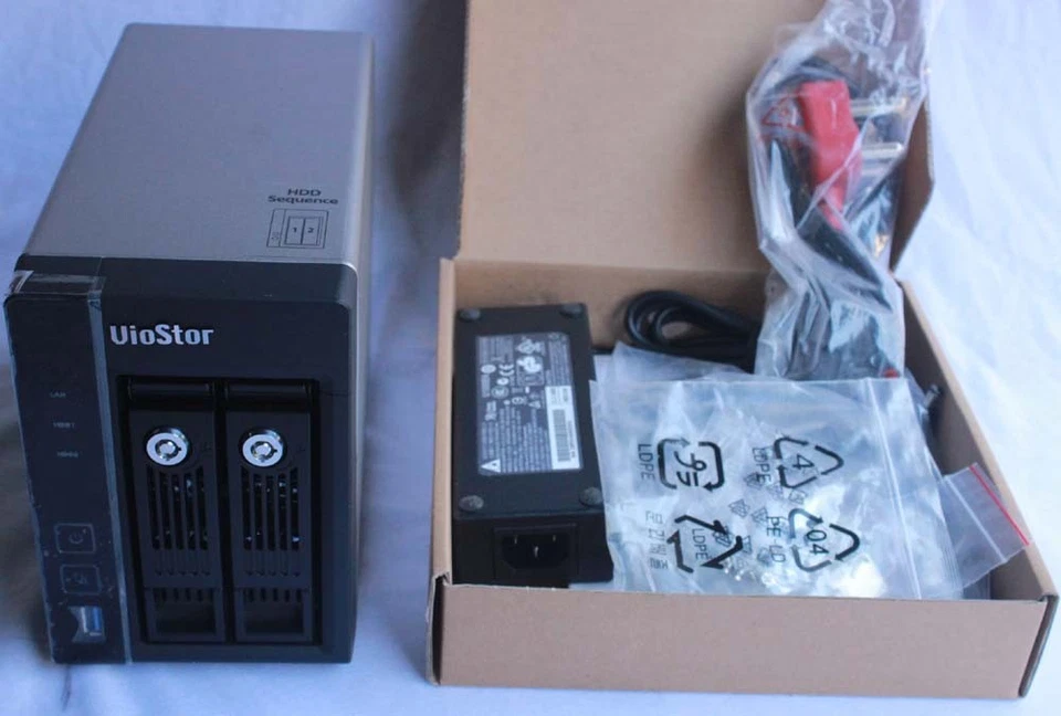 QNAP VS-2104-PRO+ VioStor 4-Channel 2-Bay Network Video Recorder NVR - Image 2 of 4