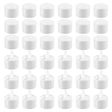 100Pcs Flip Top Dispensing Cap 24/400 White Plastic Bottle Lids Replacement P...