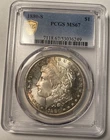 1880-S Morgan Silver Dollar PCGS MS67 Light Toning