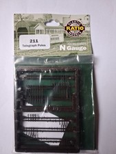 Ratio 211 N Gauge Telegraph Poles Kit X 10 Poles 