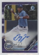 2019 Bowman Draft Chrome Pick Purple Refractor /250 Greg Jones #CDA-GJ Auto p7m