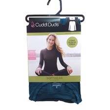 Cuddl Duds Softwear Long Sleeve Crew Top Medium Shirt Warm Layers With Stretch