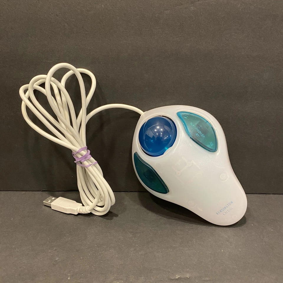Kensington Orbit USB Trackball for Mac Model # 64224 Part No. HTB 114 Tested - Image 2 of 4