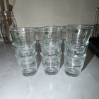 Set of 6 Clear Glass Shot Glasses with Green Leaf Decorated Design — photo 3